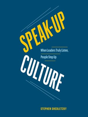 cover image of Speak-Up Culture